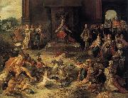 Frans Francken II Allegory on the Abdication of Emperor Charles V in Brussels china oil painting reproduction